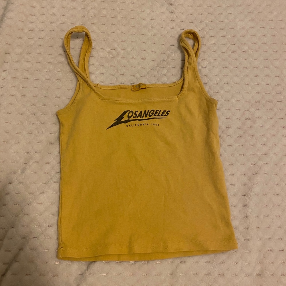 BRANDY YELLOW CROP TOP